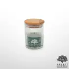بانکه ادویه تیریتی G5106 شیشه ای با درب چوبی قطر 6 ارتفاع 8 تارا