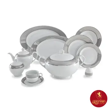 چینی زرین سرویس 12 نفره ایتالیا اف طرح پالادیوم