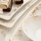 چینی زرین سرویس 12 نفره کامل وینچی الیسه طرح کلودیا