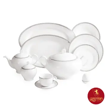 قیمت سرویس غذاخوری ریوا پلاتینی چینی زرین 12 نفره
