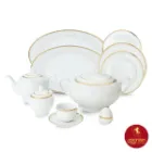 چینی زرین سرویس 12 نفره ایتالیا اف طرح سپیدار