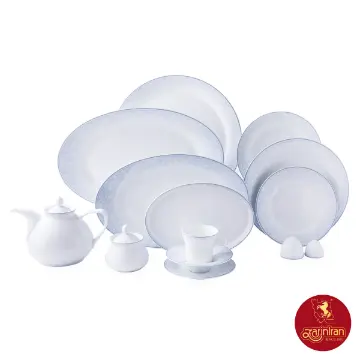 سرویس چینی زرین شهرزاد طرح سافایر 12 نفره مناسب برای مصارف روزانه