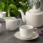 چای خوری چینی زرین سرویس 12 نفره کامل رادیانس طرح سمن