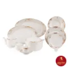 خرید چینی زرین سرویس 12 نفره رادیانس طرح کلودیا