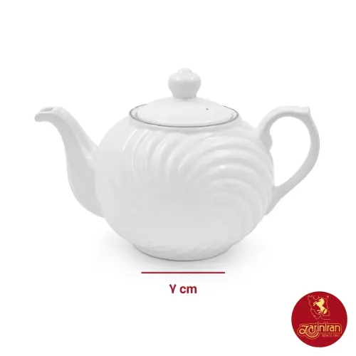 قوری خورشیدی چینی زرین طرح سمن