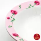 سالادخوری چینی زرین ایتالیا اف 25 سانتیمتری طرح پینک رز