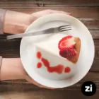 بشقاب تخت چینی زرین فرم اس سفید سایز 24