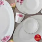 قیمت و خرید سرویس 12 نفره چینی زرین نئوکلاسیک طرح رز گاردن