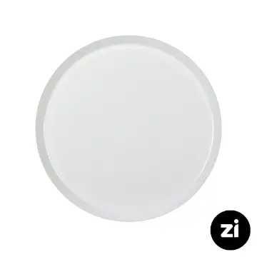بشقاب تخت چینی زرین فرم اس سفید سایز 30