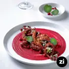 بشقاب تخت چینی زرین فرم اس سفید سایز 33