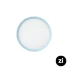 بشقاب تخت چینی زرین فرم اس پاستل آبی سایز 21