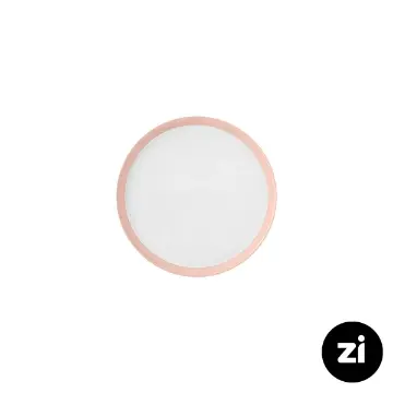 بشقاب تخت چینی زرین (Zi) فرم اس پاستل صورتی سایز 15
