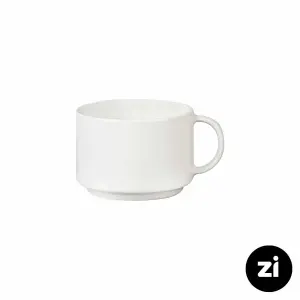 فنجان چایخوری چینی زرین فرم اس سفید سایز 8