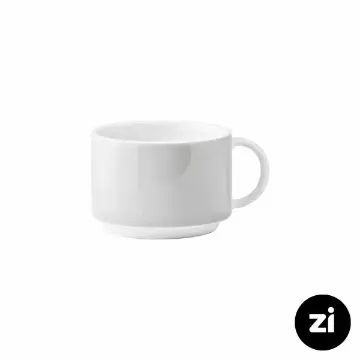 فنجان چایخوری چینی زرین فرم اس پاستل طوسی سایز 8