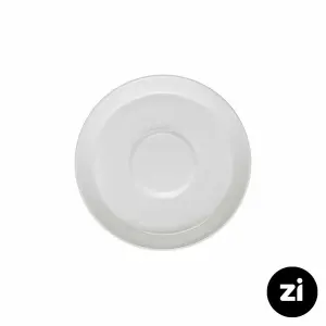 چینی زرین فرم اس نعلبکی زیر استکانی طرح سفید