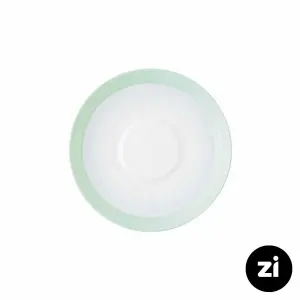 چینی زرین فرم اس نعلبکی زیر استکانی طرح پاستل سبز