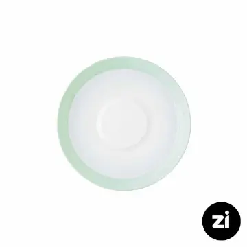 چینی زرین فرم اس نعلبکی زیر استکانی طرح پاستل سبز
