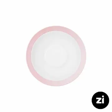 چینی زرین فرم اس نعلبکی زیر استکانی طرح پاستل صورتی