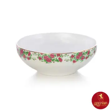 پیاله چینی زرین ایتالیا اف سایز 25 طرح بیدگل