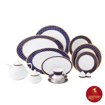 سرویس چینی زرین شهرزاد طرح هلیا 12 نفره