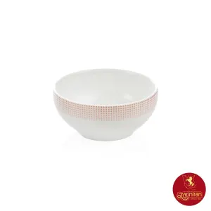 چینی زرین پیاله ایتالیا اف سایز 10 طرح مریدین رزگلد 6 عددی