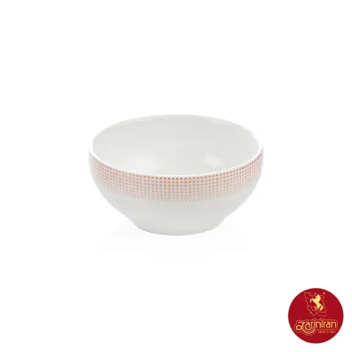 چینی زرین پیاله ایتالیا اف سایز 10 طرح مریدین رزگلد 6 عددی
