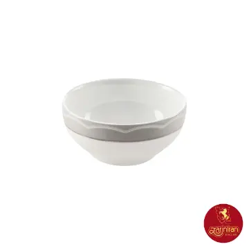 چینی زرین پیاله ایتالیا اف سایز 10 طرح ایزابل پلاتینی 6 عددی