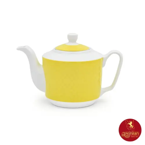 قوری چینی زرین مدل رادیانس سایز 5 طرح آفتاب