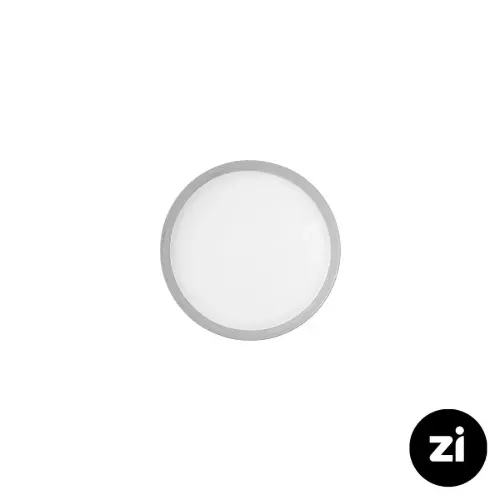 بشقاب تخت چینی زرین (Zi) فرم اس پاستل طوسی سایز 12