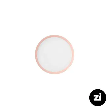 بشقاب تخت چینی زرین (Zi) فرم اس پاستل صورتی سایز 12