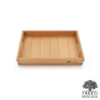 سینی چوبی تیریتی طرح ژاپنی دسته دار سایز کوچک B3620