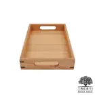 سینی چوبی تیریتی طرح ژاپنی دسته دار سایز کوچک B3620