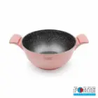 قابلمه گرانیتی فورته مدل اسکار پلاس سایز 28 رزگلد
