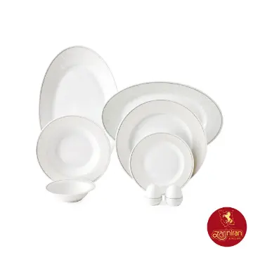 نمایش جزئیات برای سرویس چینی کلارا 6 نفره چینی زرین ایتالیا اف 28 پارچه سرویس غذاخوری چینی زرین ایتالیا طرح کلارا 6 نفره