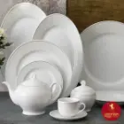 سرویس غذاخوری چینی زرین ایتالیا طرح کلارا 12 نفره