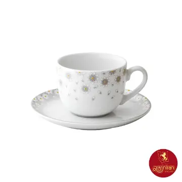 سرویس 12 پارچه چای خوری چینی زرین طرح کامومیلا