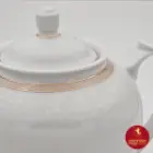 قوری چای هیئتی چینی زرین طرح ریوا طلایی