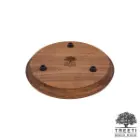 ظرف کیک چوبی لبه باریک پایه دار با درب شیشه ای تیریتی کوچک B3324
