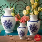 گلدان چینی زرین رعنا طرح فلورانس سایز کوچک