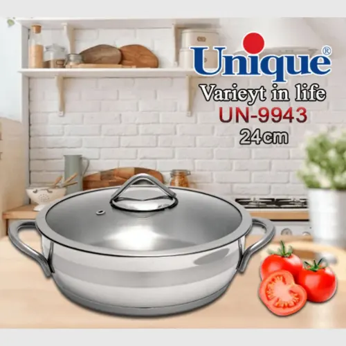 تابه استیل یونیک UN-9943 سایز 24