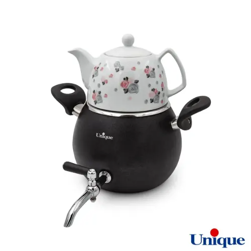 کتری و قوری یونیک UN-7215 رنگی طرح فانتزی 3 لیتری