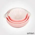 ست کاسه و آبکش گرد لیمون سایز 2
