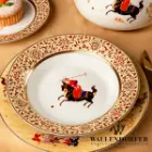 خرید سرویس چینی والندورفر Wallendorfer شهرزاد طرح چوگان 12 نفره