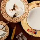 چیدمان سرویس چینی والندورفر Wallendorfer شهرزاد طرح چوگان 12 نفره