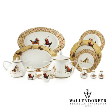 سرویس چینی با کیفیت والندورفر Wallendorfer شهرزاد طرح چوگان 12 نفره