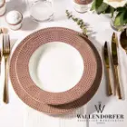 تعداد پارچه های سرویس چینی والندورفر Wallendorfer نئوکلاسیک سورن طلایی 12 نفره