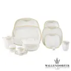 سرویس چینی با کیفیت والندورفر Wallendorfer کواترو طرح موناکو 12 نفره