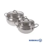 سرویس قابلمه استیل کرکماز 9 پارچه A1800