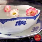 چینی زرین سرویس قاب و قدح هگزان طرح فلورانس