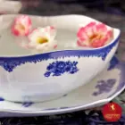 چینی زرین سرویس قاب و قدح هگزان طرح فلورانس